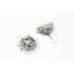 Jhumki Earrings Silver 925 Sterling Dangle Women Pearl Gem Stone Handmade C770